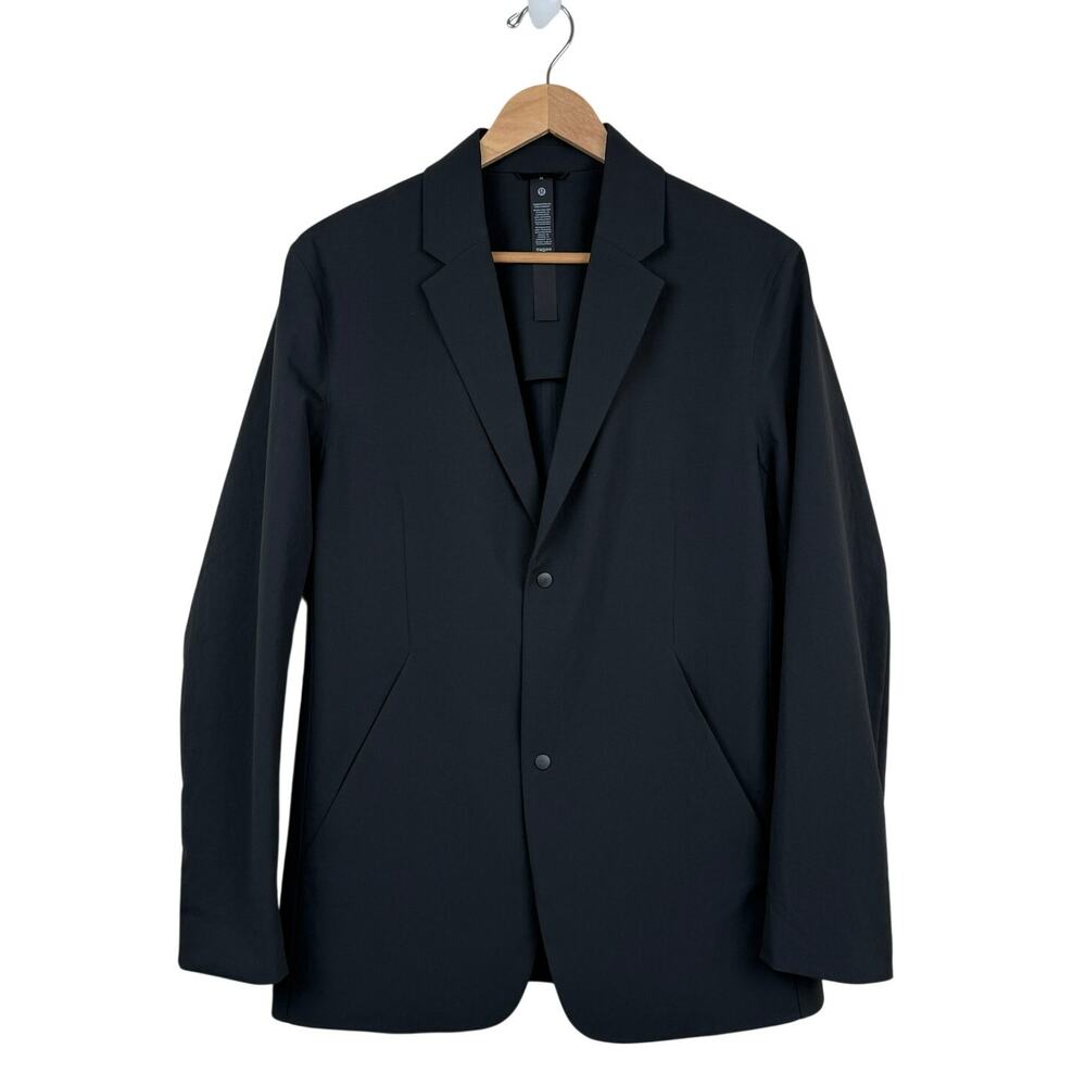 Lululemon New Venture Blazer Black Lightweight Stretch Travel Jacket Men M NWT